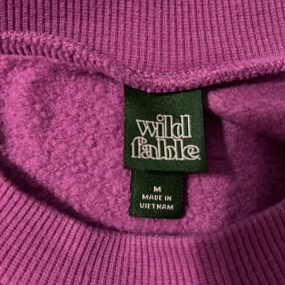Wild Fable Slate Purple Cropped Sweatshirt sz M - Picture 2 of 3